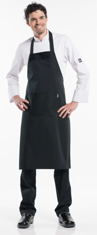 53688 Bib Apron Black W75 - L100