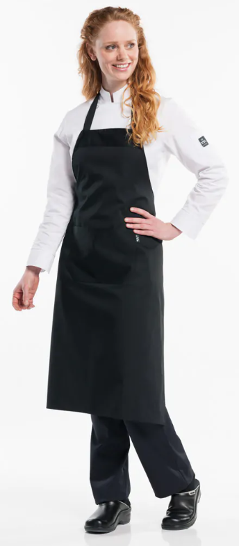 53688 Bib Apron Black W75 - L100