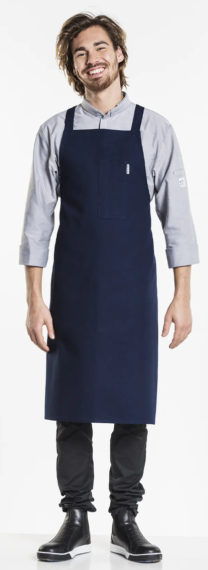 55299 Bib Apron Cross Blue W75 – L100