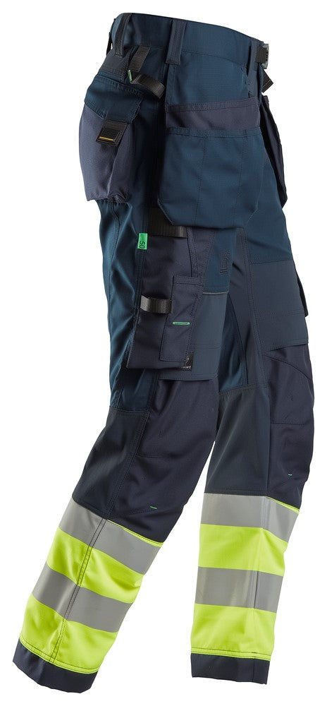 6931  FlexiWork, High-Vis Werkbroek+ met Holsterzakken, Klasse 1 -Navy