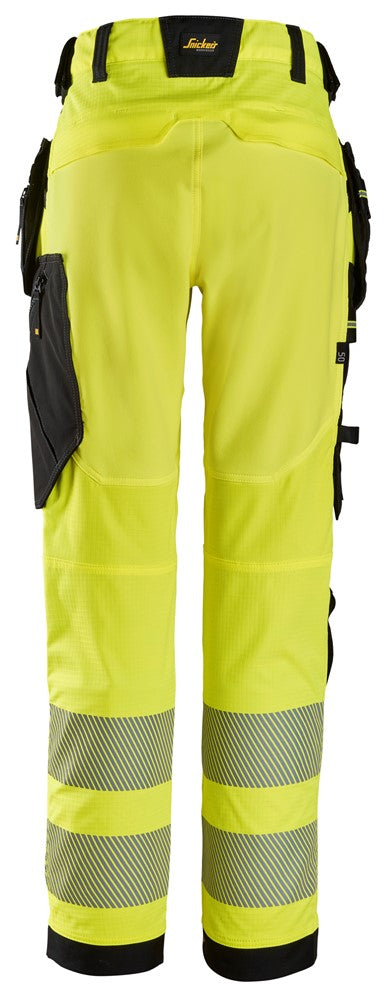 6943  High-Vis, Klasse 2 Stretch Werkbroek met Holsterzakken