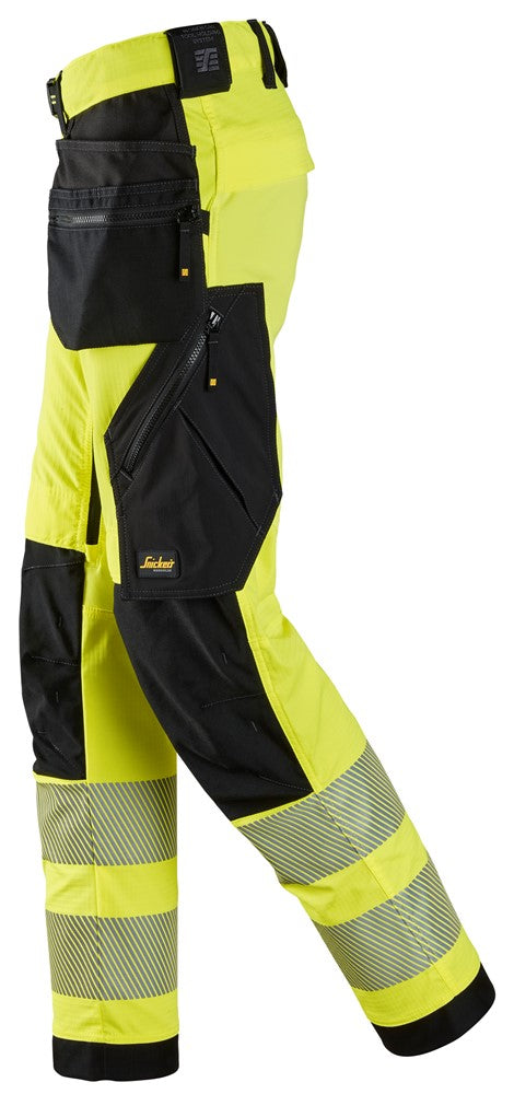 6943  High-Vis, Klasse 2 Stretch Werkbroek met Holsterzakken